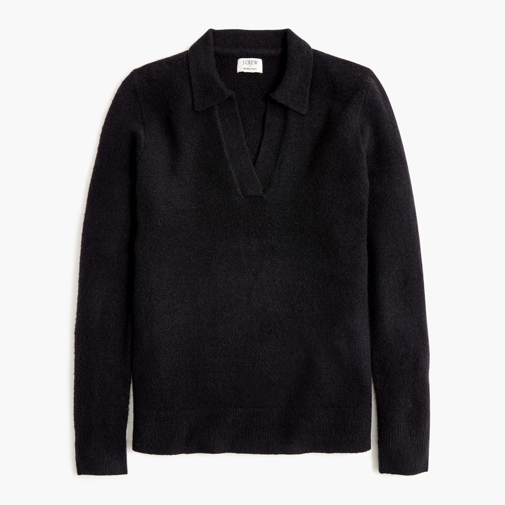 J. Crew Sweater-polo in extra-soft yarn
